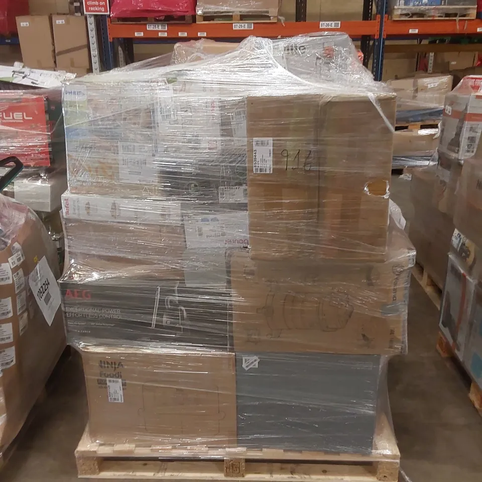 PALLET OF APPROXIMATELY 43 UNPROCESSED RAW RETURN HOUSEHOLD AND ELECTRICAL GOODS TO INCLUDE;