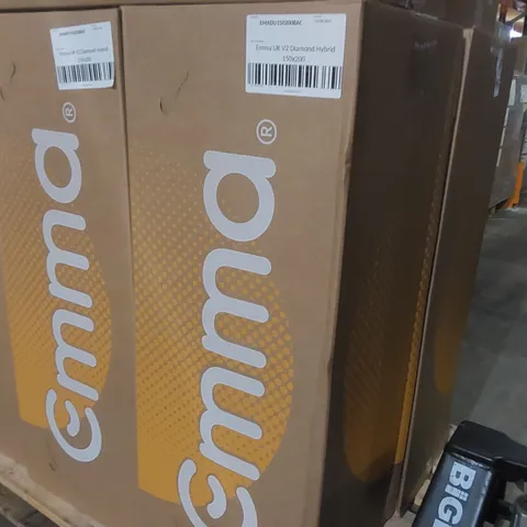 BRAND NEW BOXED EMMA UK V2 DIAMOND HYBRID 150 x 200CM KING SIZE MATTRESS 