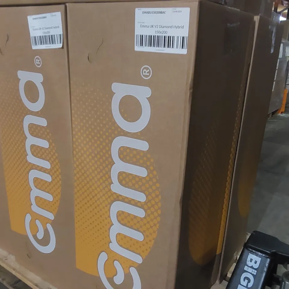 BRAND NEW BOXED EMMA UK V2 DIAMOND HYBRID 150 x 200CM KING SIZE MATTRESS 