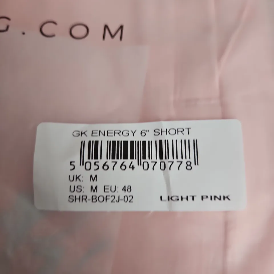 GK ENERGY SHORT – LIGHT PINK, SIZE M (MEN)