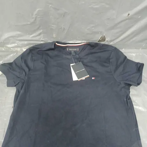 TOMMY HILFIGER EXTRA SLIM FIT T-SHIRT BLUE SIZE LARGE