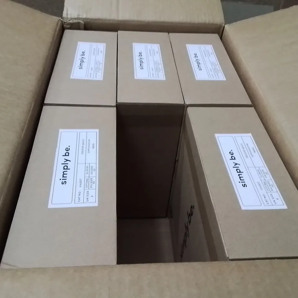 BOXED BRAND NEW APPROXIMATELY 6 SIMPLY BE PATSY WIDE WOMEN'S SHOES MULTI COLOUR SIZE UK8