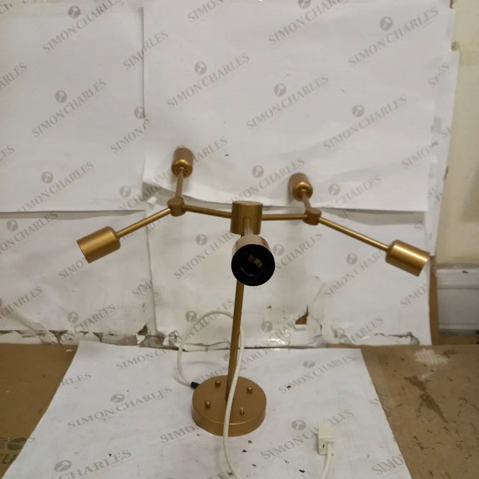 BRASS SPOTLIGHT CEILING LIGHT WITH 5 LIGHTS