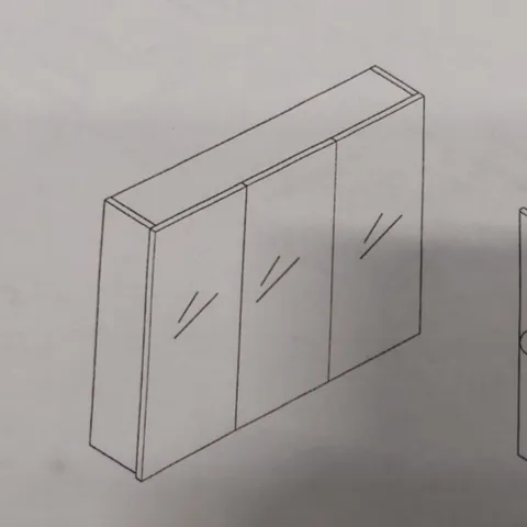 BOXED MIRRORED MEDICINE CABINET (1 BOX)