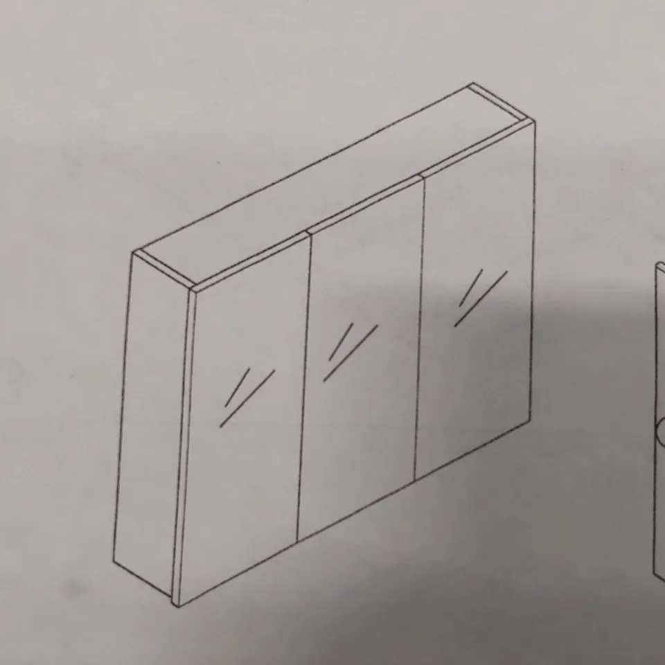 BOXED MIRRORED MEDICINE CABINET (1 BOX)