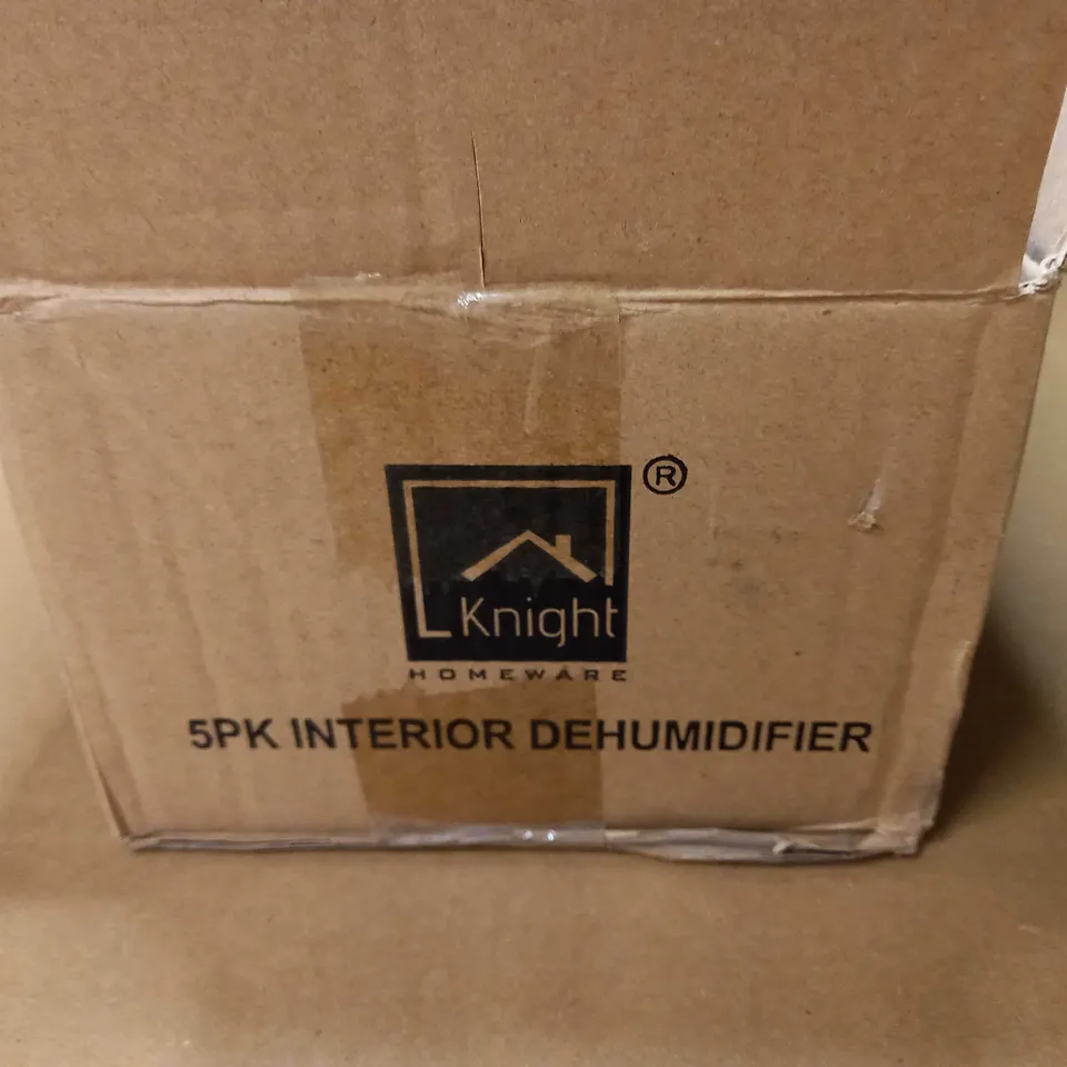 BOXED PACK OF 5 SEALED INTERIOR DEHUMIDIFIER