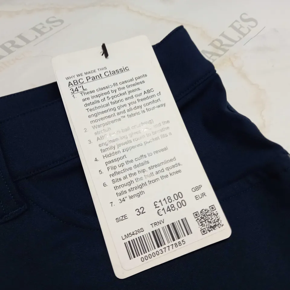 LULULEMON ACB CLASSIC PANTS - 32