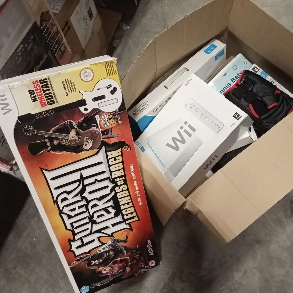 NINTENDO WII LARGE BUNDLE INCLUDING CONSOLE, GAMES AND ACCESSORIES