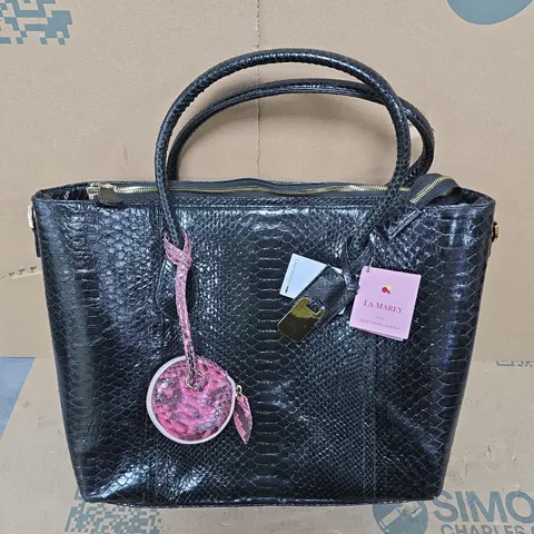 LA MAREY EXOTIC LEATHER COLLECTION HANDBAG 