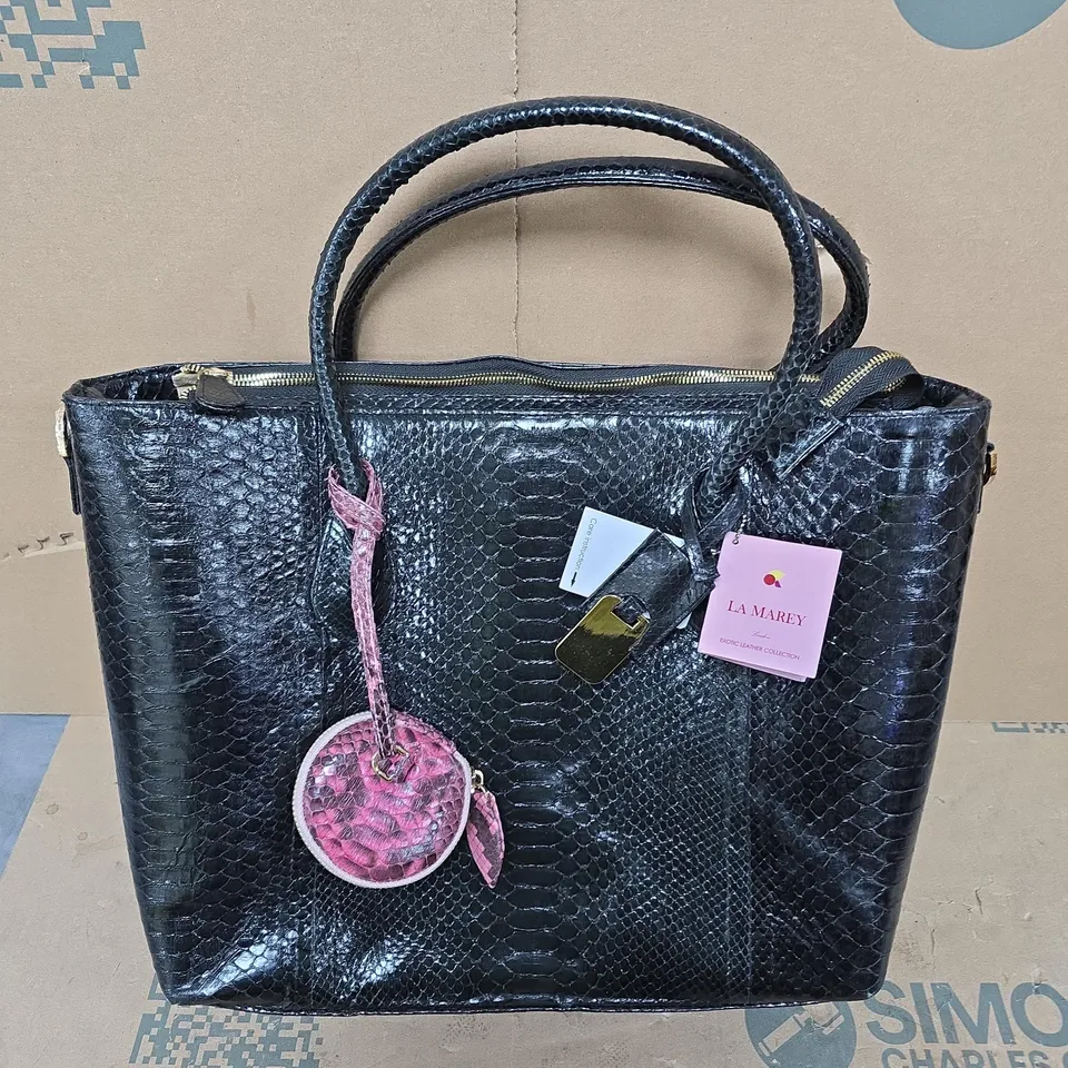 LA MAREY EXOTIC LEATHER COLLECTION HANDBAG 