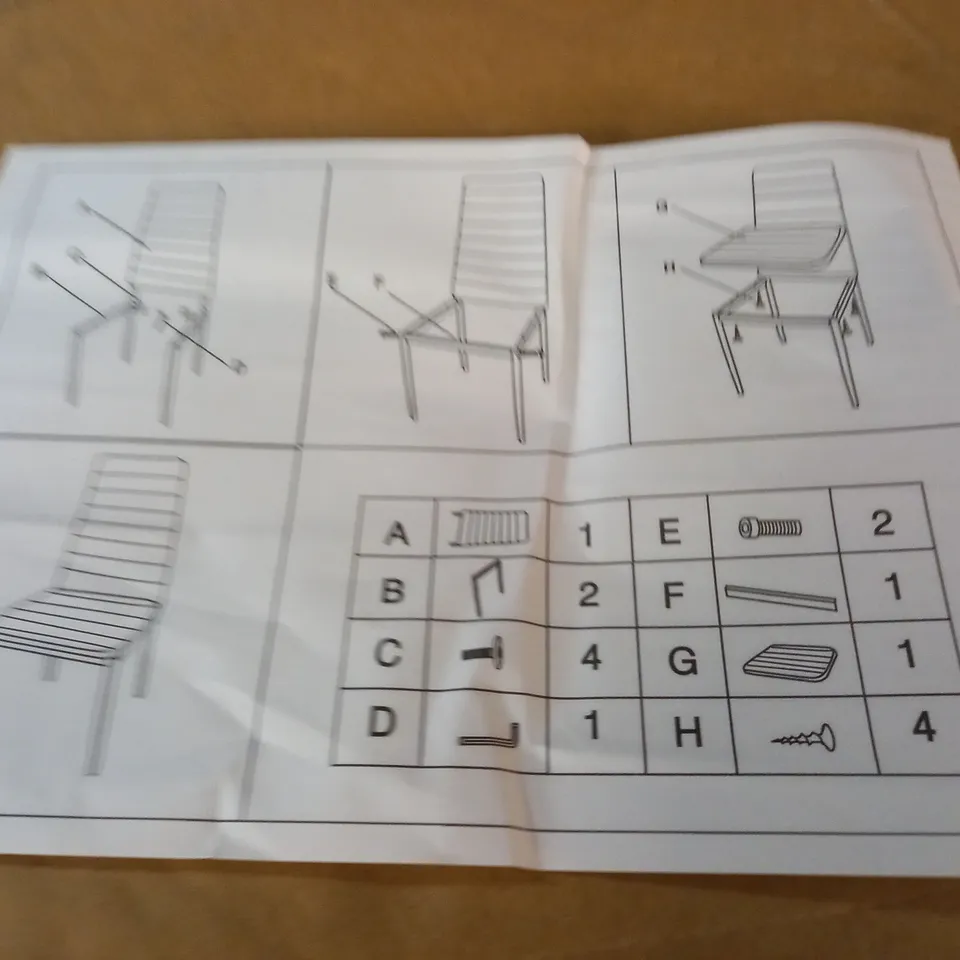BOXED SET OF 4 WHITE FAUX LEATHER DINING CHAIRS