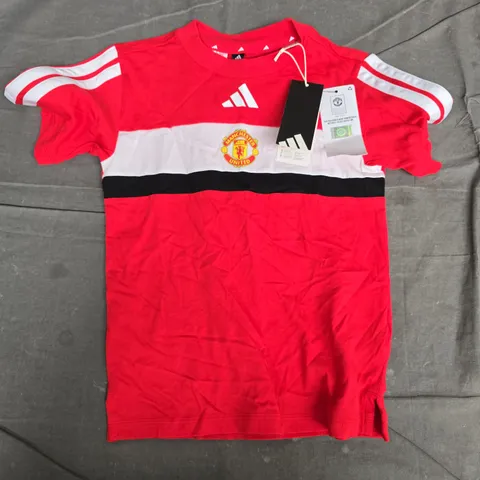 ADIDAS MANCHESTER UNITED YOUTH FOOTBALL SHIRT – RED, UK 7-8Y (OFFICIAL PRODUCT)