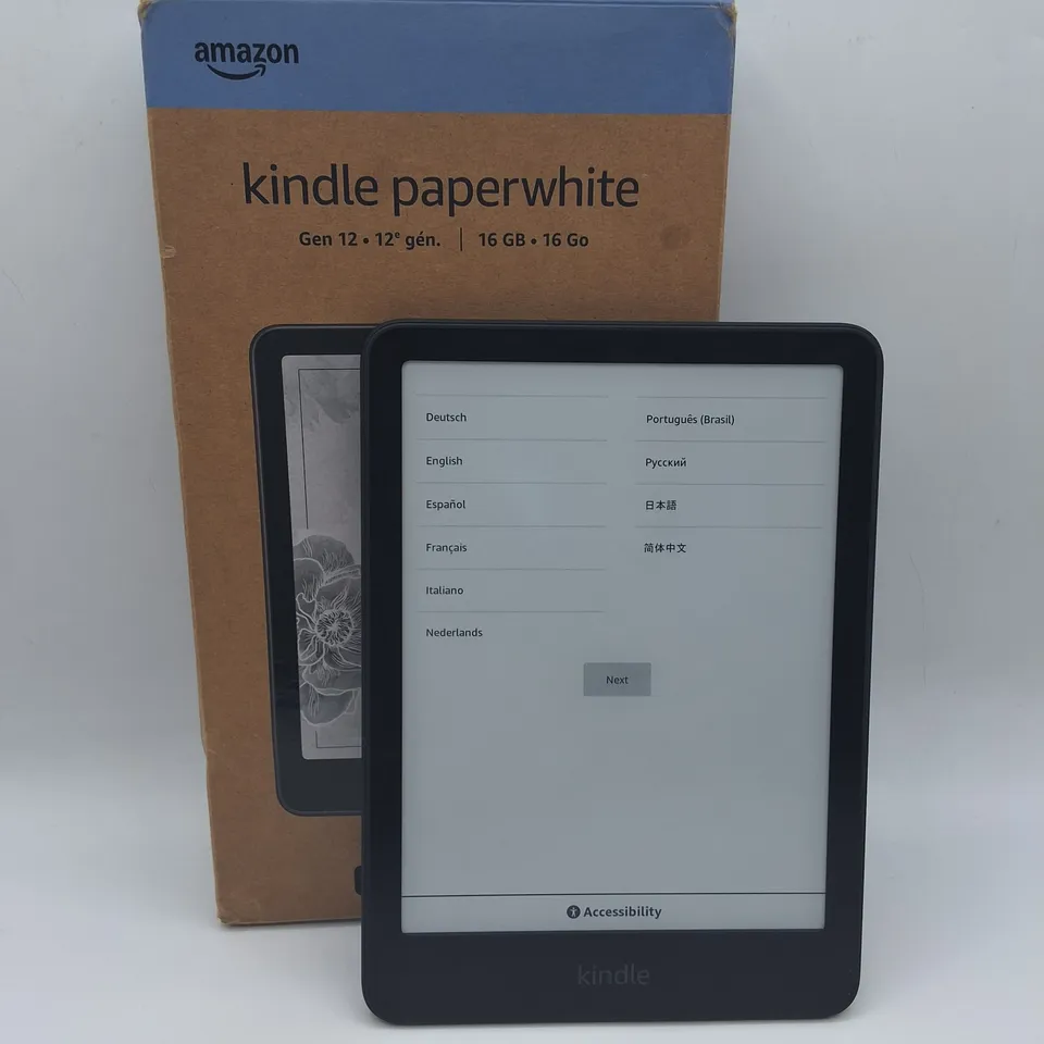 AMAZON KINDLE PAPERWHITE 12TH GEN 16GB IN BLACK