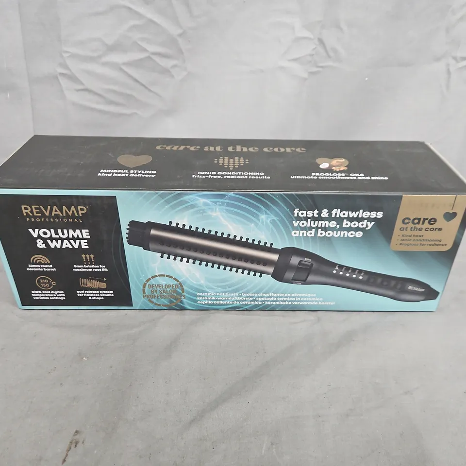 REVAMP VOLUME & WAVE CERAMIC HOT BRUSH BR-1350X-GB – BOXED