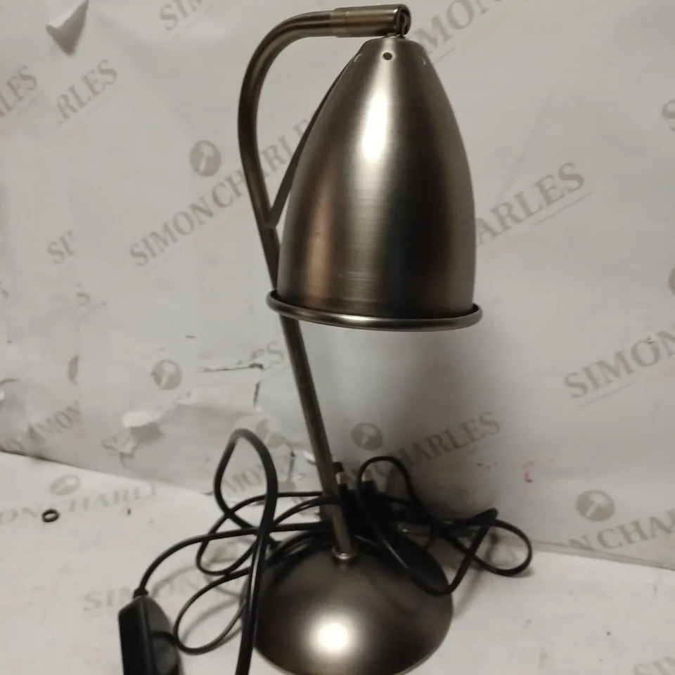 SILVER DESK LAMP WITH TOUCH DIMMER - MODEL UNSPECIFIED