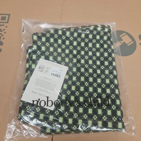 NOBODY'S CHILD X LISOU ELLE JACQUARD CHECKERBOARD MINI SKIRT β UK 14 β GREEN