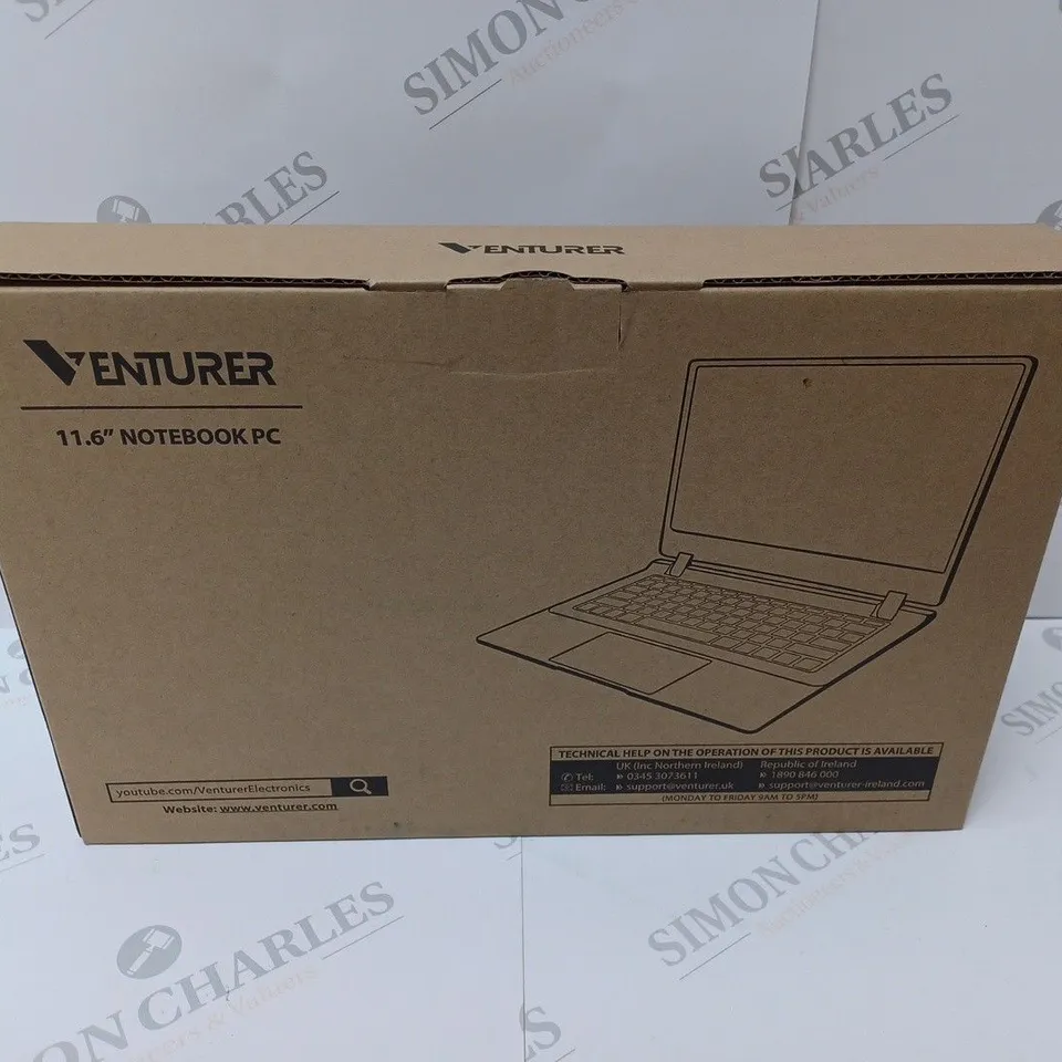 BRAND NEW BOXED VENTURER EUROPA 11 PLUS 11.6" NOTEBOOK PC - MATT BLACK 
