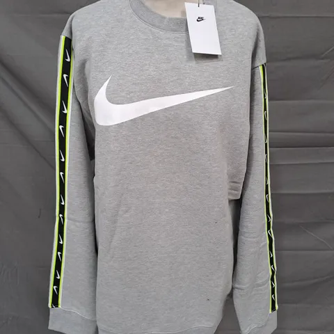 NIKE MENS GREY CREW JUMPER - XL