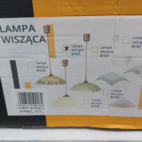 BOXED LAMPEX 1 LIGHT PENDANT