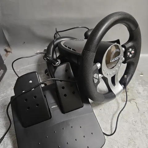 BOXED MAXX TECH PRO RACING WHEEL 
