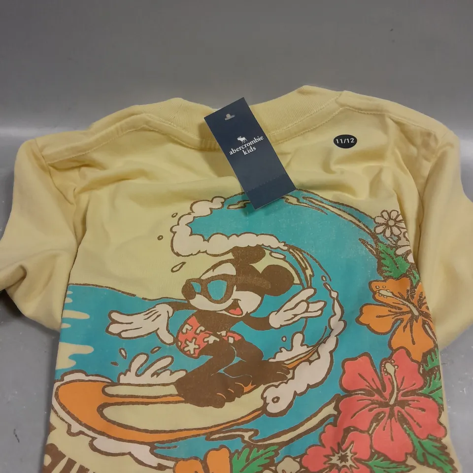 ABERCROMBIE KIDS SURFING MICKY MOUSE T-SHIRTS - 11/12