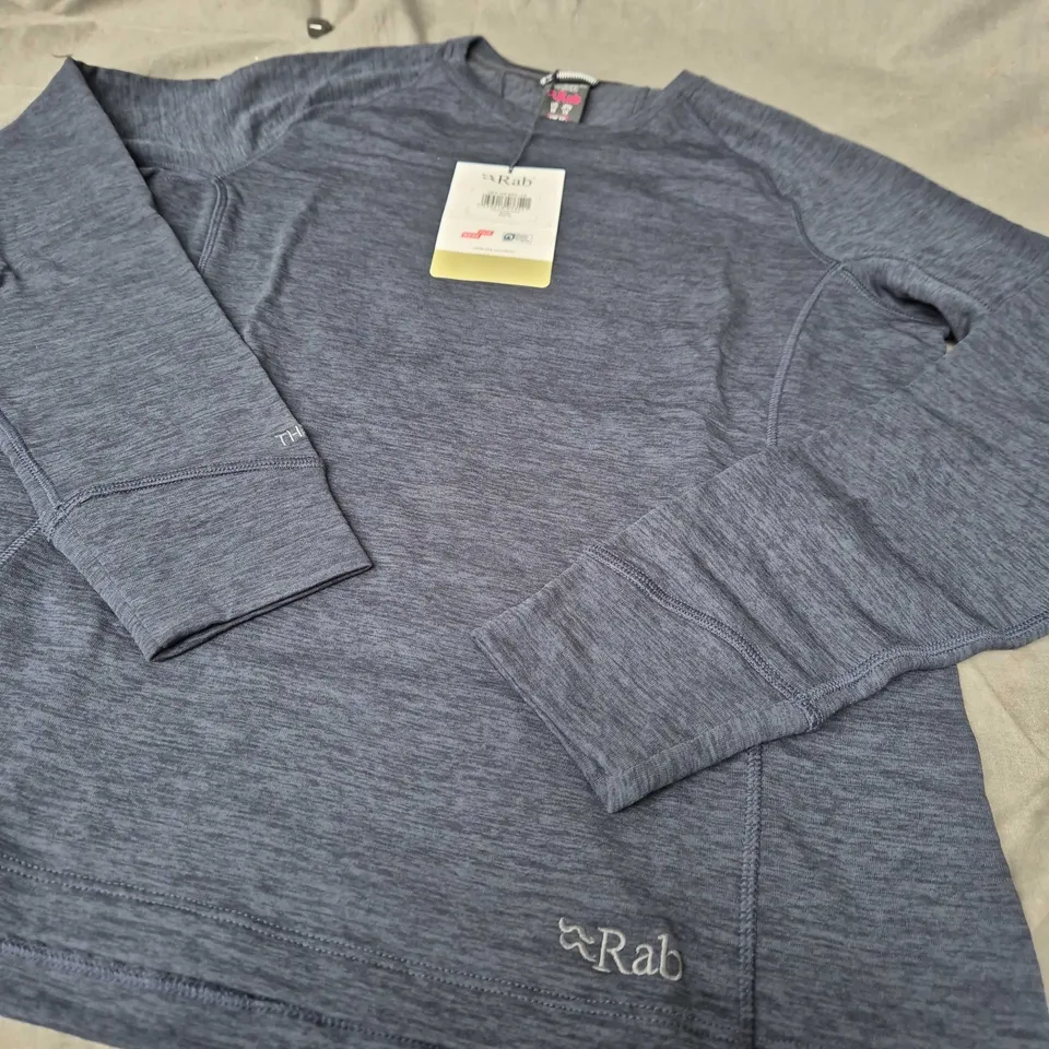 RAB NEXUS CREW WMNS BELUGA UK 12 – FLEECE TOP