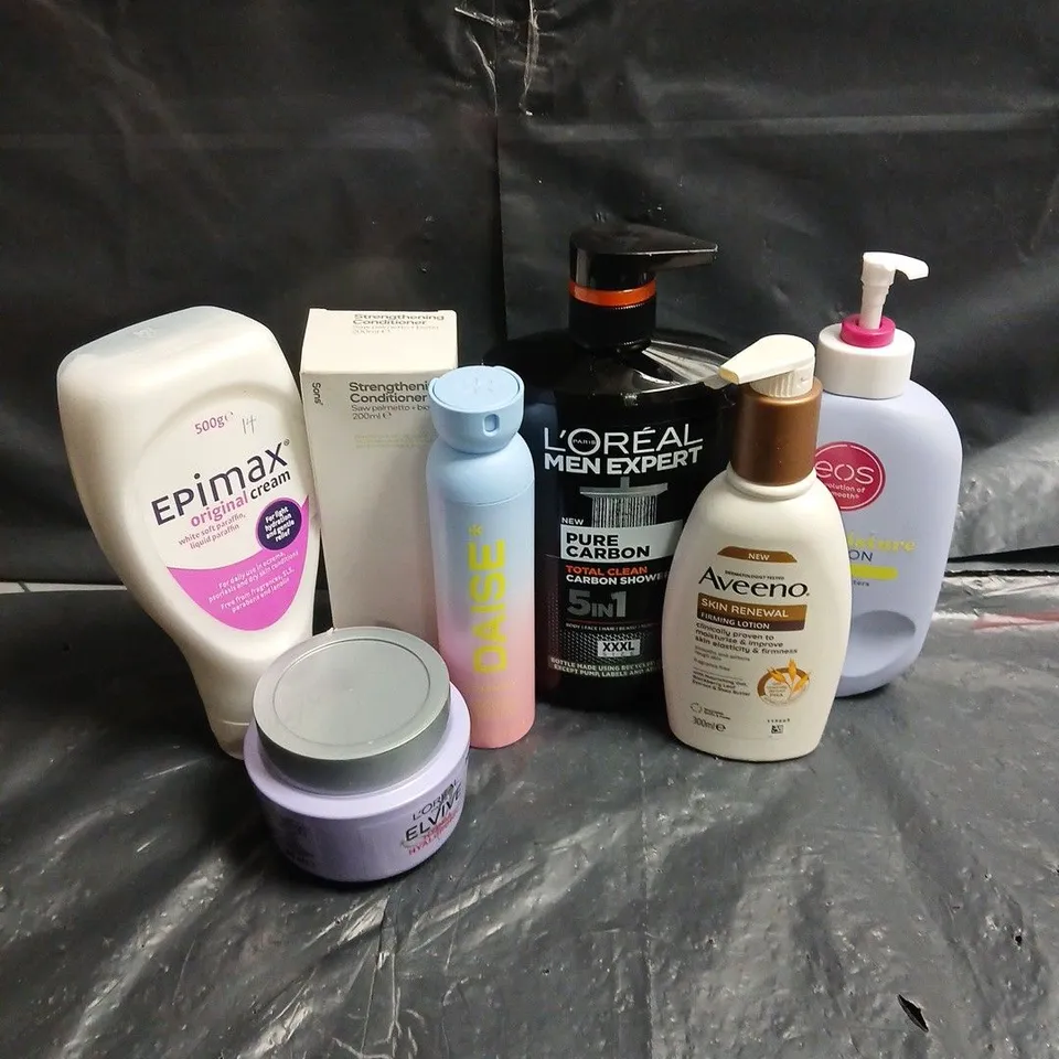 APPROXIMATEY 20 ASSORTED HEALTH AND BEAUTY PRODUCTS TO INCLUDE - DAISE* BODY SPRAY DEODORANT - SONS STRENGTHENING CONDITIONER - L'OREAL MEN PURE CARBON 5IN1 - ETC