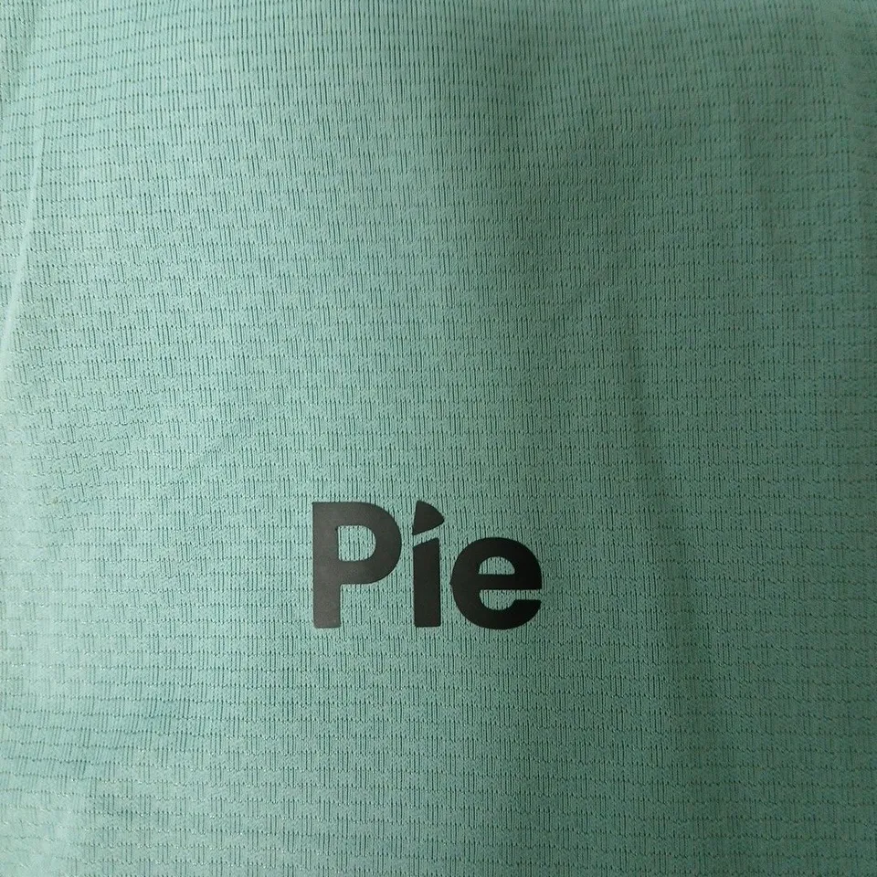 PIE MINT GREEN ZIP-NECK TOP, SIZE M