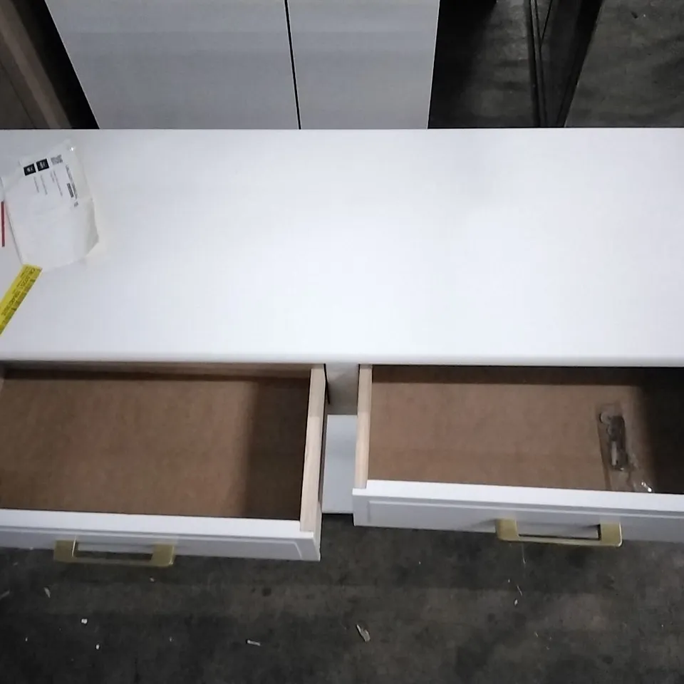 OSSIAN 105CM CONSOLE TABLE - WHITE