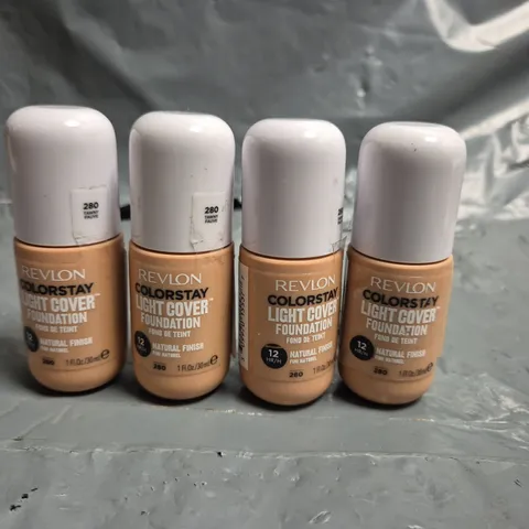 LOT OF APPROXIMATELY 65 REVLON COLOURSTAY LIGHT COVER 30ML FOUNDATIONS - 280 TAWNY FAUVE