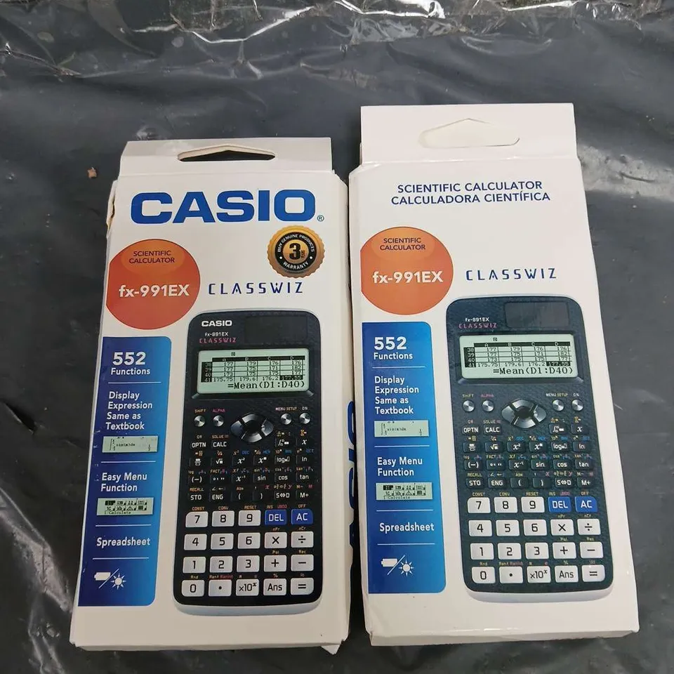 LOT OF 2 CASIO SCIENTIFIC CALCULATORS