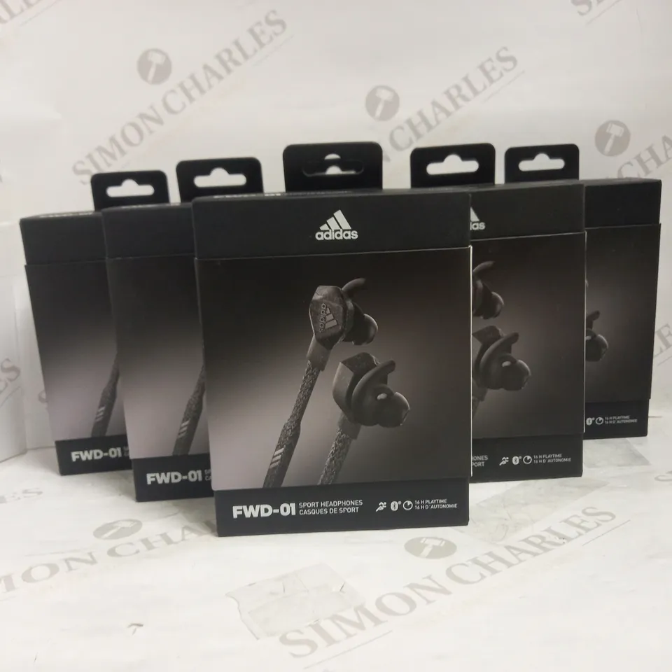 LOT OF 6 ADIDAS FWD-01 BLUETOOTH SPORT HEADPHONES