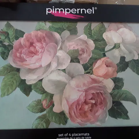 BOXED ANTIQUE ROSE PLACEMATS (SET OF 4)
