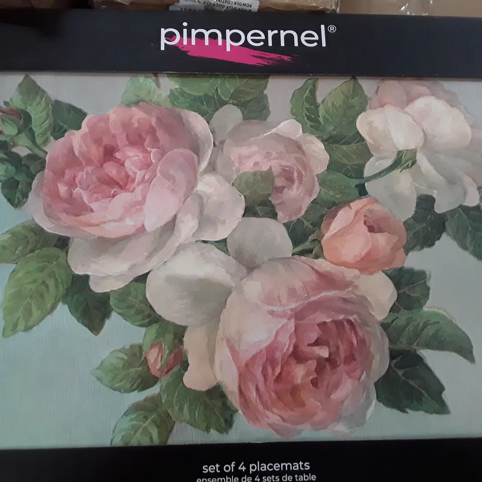 BOXED ANTIQUE ROSE PLACEMATS (SET OF 4)