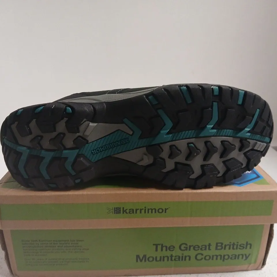 BOXED PAIR OF KARRIMOR WATERPROOF HIKING BOOTS – UK SIZE 6