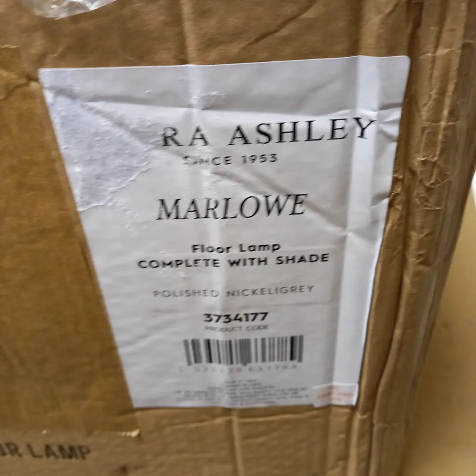 BOXED LAURA ASHLEY MARLOWE FLOOR LAMP WITH SHADE