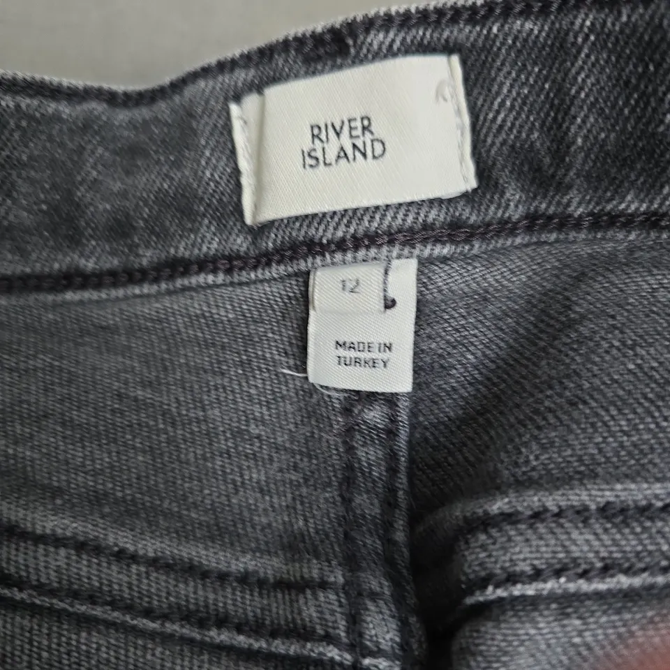 RIVER ISLAND WOMEN'S DENIM JEANS – SIZE 12L, MADE IN TURKEY