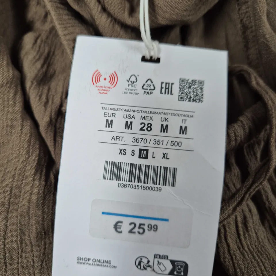 PULL&BEAR BROWN TROUSERS – UK M