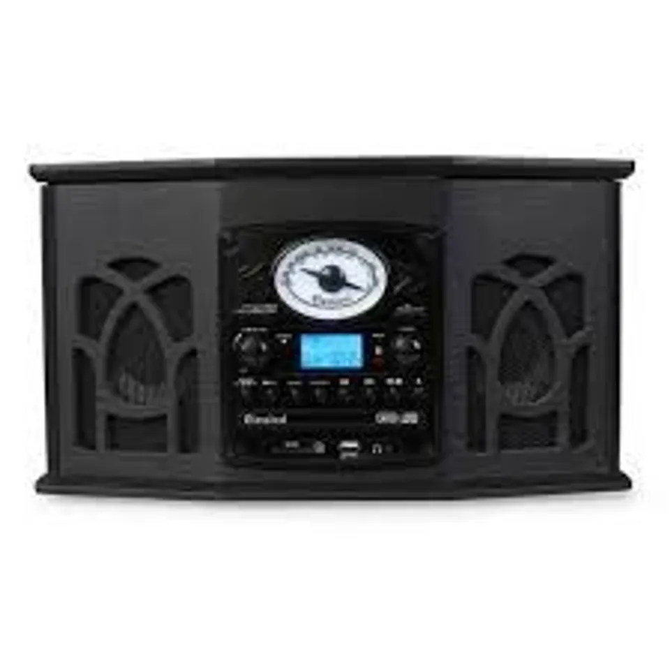AUNA TURNTABLE RETRO CD MP3 RADIO FM AM USB BLUETOOTH CASSETTE