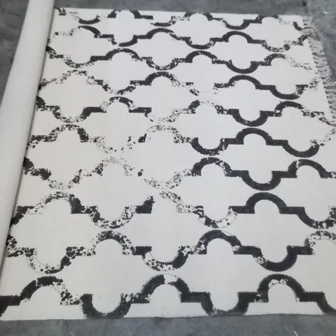CASTLE HANDWOVEN COTTON GREY/ANTHRA RUG
