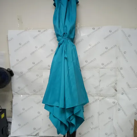 OUTDOOR BLUE PARASOL - COLLECTION ONLY 