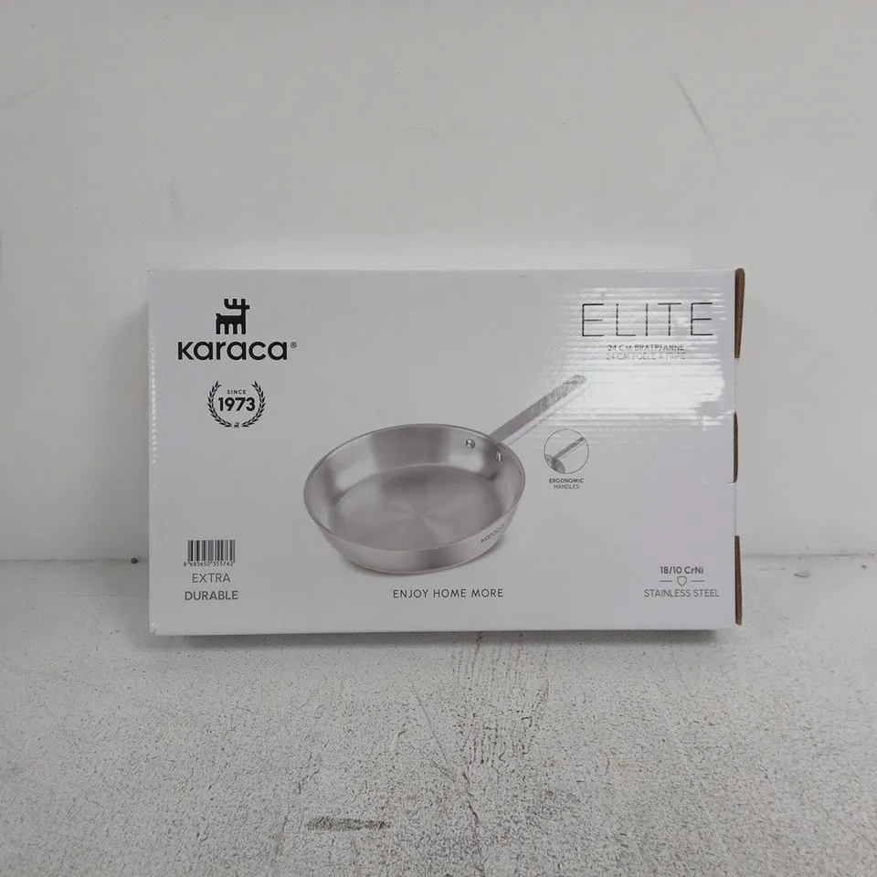 KARACA ELITE STAINLESS STEEL FRYING PAN 24CM