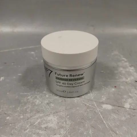 NO7 DAMAGE REVERSAL FUTURE RENEW SPF40 DAY CREAM 50ML