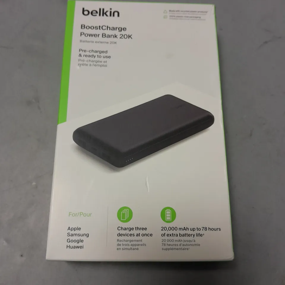 BELKIN BOOSTCHARGE 20K POWER BANK