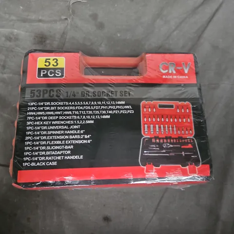 53pc 1/4in Drive Socket Set (CR-V) – Boxed