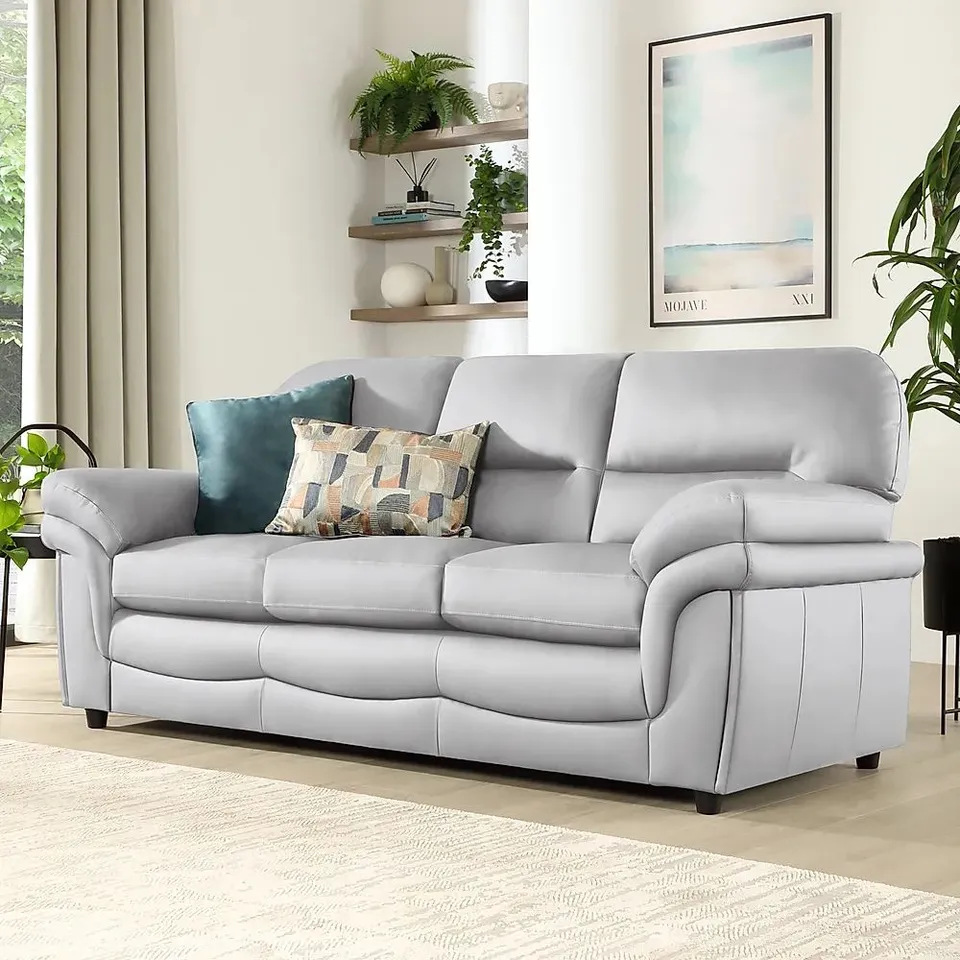 BOXED DESIGNER ANDERSON IVORY 3 SEATER SOFA 