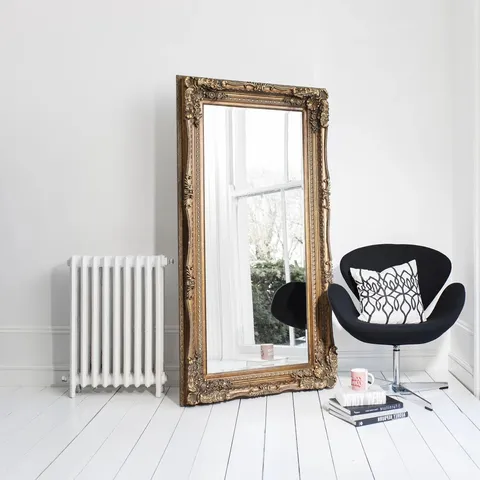 BOXED LAPEER WOOD FLAT MIRROR 