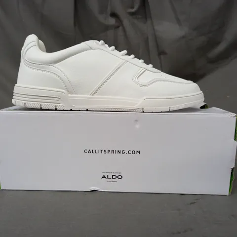 BOXED PAIR OF CALL IT SPRING SHOES IN WHITE UK SIZE 7