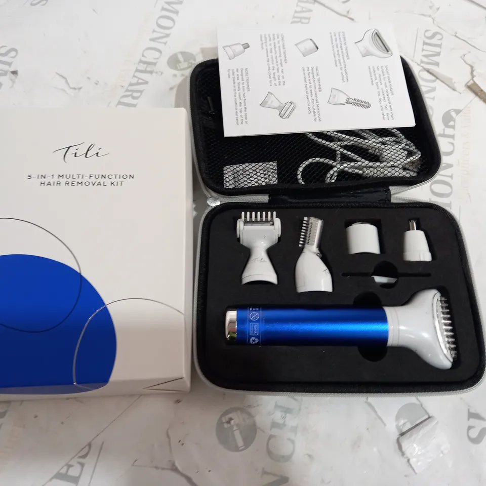 TILI 5-IN-1 MULTI-FUNCTION HAIR REMOVAL KIT - NAVY BLUE