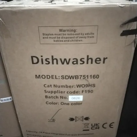 SWAN SDWB751160 14-PLACE BUILT-IN DISHWASHER